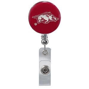 Arkansas Razorbacks Retractable Work ID Badge Reel Holder. NCAA